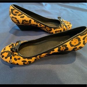 Coach 9.5 animal print shoes